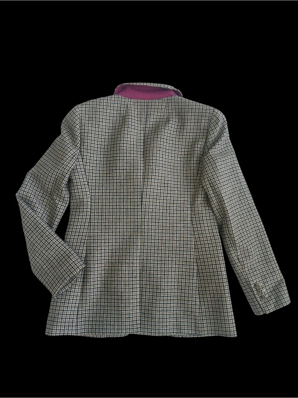 J. Crew Checked Wool-Blend Blazer in Gray and Blue